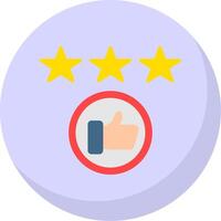 Rating Flat Bubble Icon vector