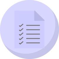 Questionnaire Flat Bubble Icon vector