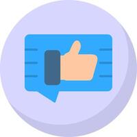 Feedback Flat Bubble Icon vector