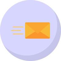 Letter Flat Bubble Icon vector