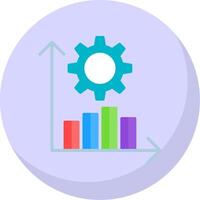 Productivity Flat Bubble Icon vector