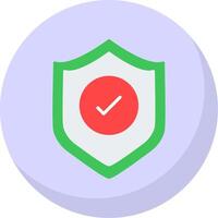 Protection Flat Bubble Icon vector