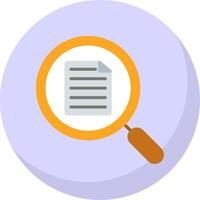 Magnifying Flat Bubble Icon vector