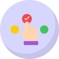 Choice Flat Bubble Icon vector