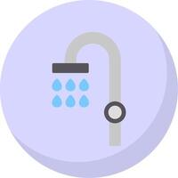 Shower Flat Bubble Icon vector