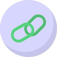 Chain Flat Bubble Icon vector