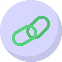 Chain Flat Bubble Icon vector