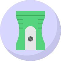 Sharpener Flat Bubble Icon vector