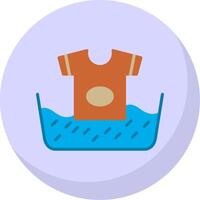 Wash Flat Bubble Icon vector