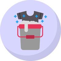 Bucket Flat Bubble Icon vector