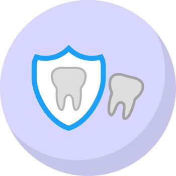 Shield Flat Bubble Icon vector