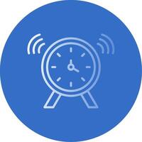 Clock Flat Bubble Icon vector