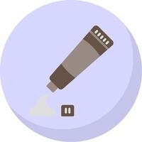 Tooth Paste Flat Bubble Icon vector