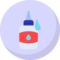 Glue Flat Bubble Icon vector