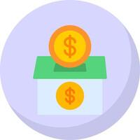 Donation Flat Bubble Icon vector