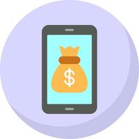 Smartphone Flat Bubble Icon vector