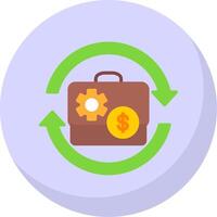 Asset Flat Bubble Icon vector