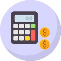 Accounting Flat Bubble Icon vector