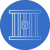 Prison Flat Bubble Icon vector