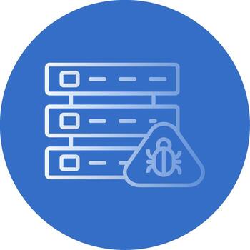 base de datos error plano burbuja icono vector