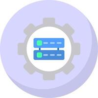 Data Management Flat Bubble Icon vector