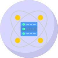 Data Science Flat Bubble Icon vector