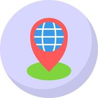 Local Flat Bubble Icon vector