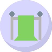 Green Screen Flat Bubble Icon vector