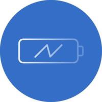 Charging Battery Flat Bubble Icon vector