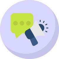 Messages Flat Bubble Icon vector