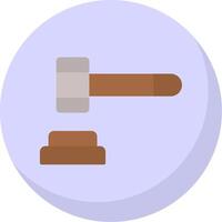 Mallet Flat Bubble Icon vector