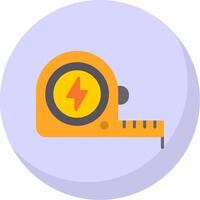 Measure Tap Flat Bubble Icon vector