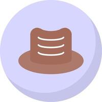 Hat Flat Bubble Icon vector