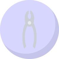 Pliers Flat Bubble Icon vector