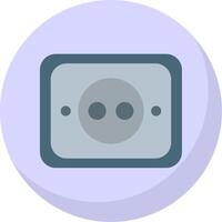 Socket Flat Bubble Icon vector