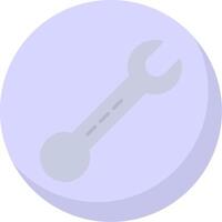 Spanner Flat Bubble Icon vector