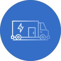 Electrician Service Flat Bubble Icon vector