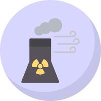 Power Station Flat Bubble Icon vector