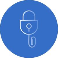 Picklock Flat Bubble Icon vector