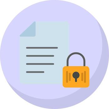 cifrado datos plano burbuja icono vector