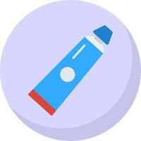 Tooth Paste Flat Bubble Icon vector