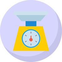 Weighing Machine Flat Bubble Icon vector