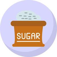 Sugar Flat Bubble Icon vector