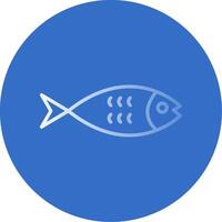 Salmon Flat Bubble Icon vector