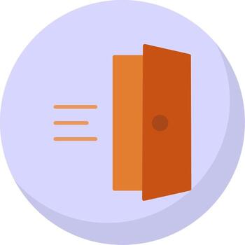 Entry Flat Bubble Icon vector