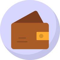 Wallet Flat Bubble Icon vector