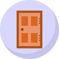 Door Flat Bubble Icon vector