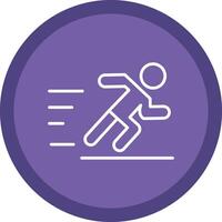 Jogging Line Multi Circle Icon vector