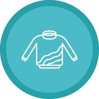 Sweater Line Multi Circle Icon vector