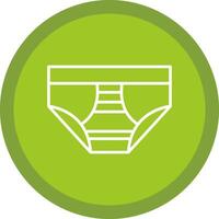 Underwear Line Multi Circle Icon vector